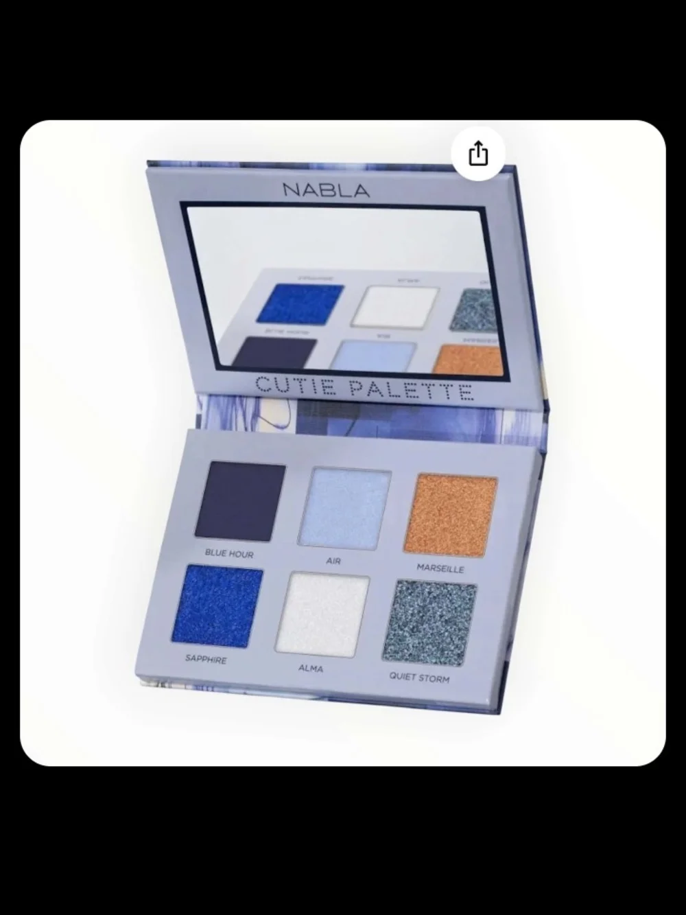 Midnight Cutie Palette - Blue & Silver Eyeshadow Set Nabla Discontinued